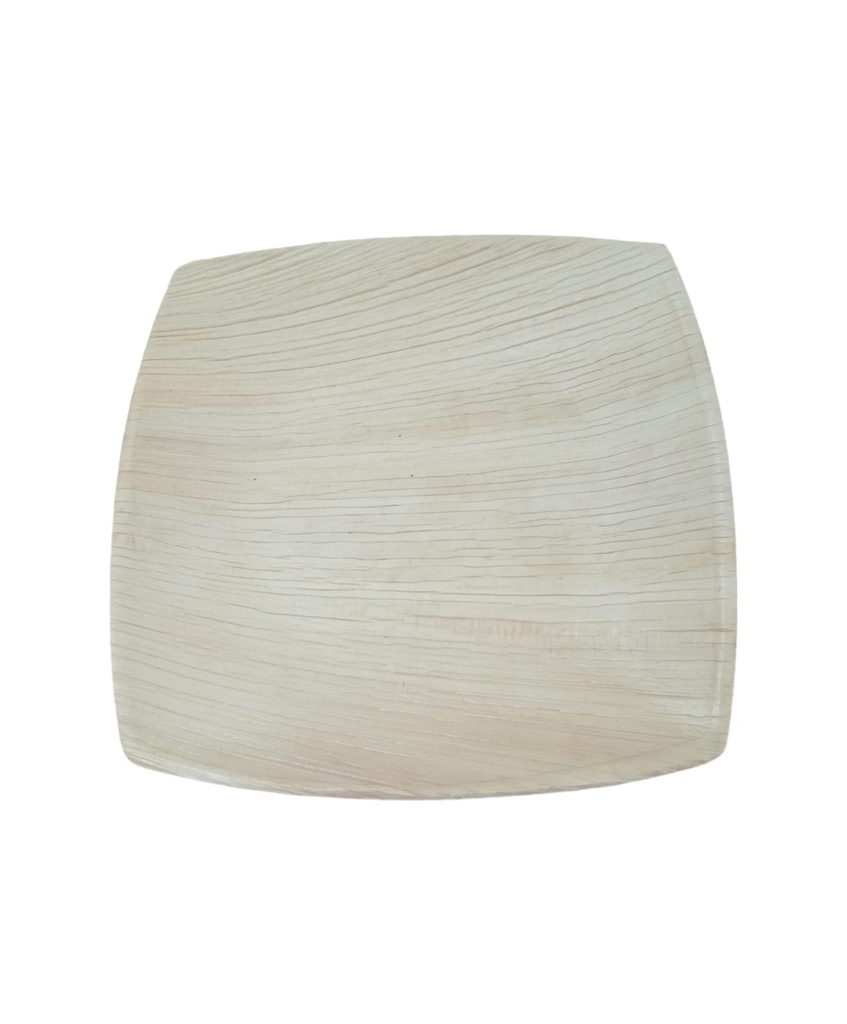 Plato LEEF, hoja de palma, 20x20x2
