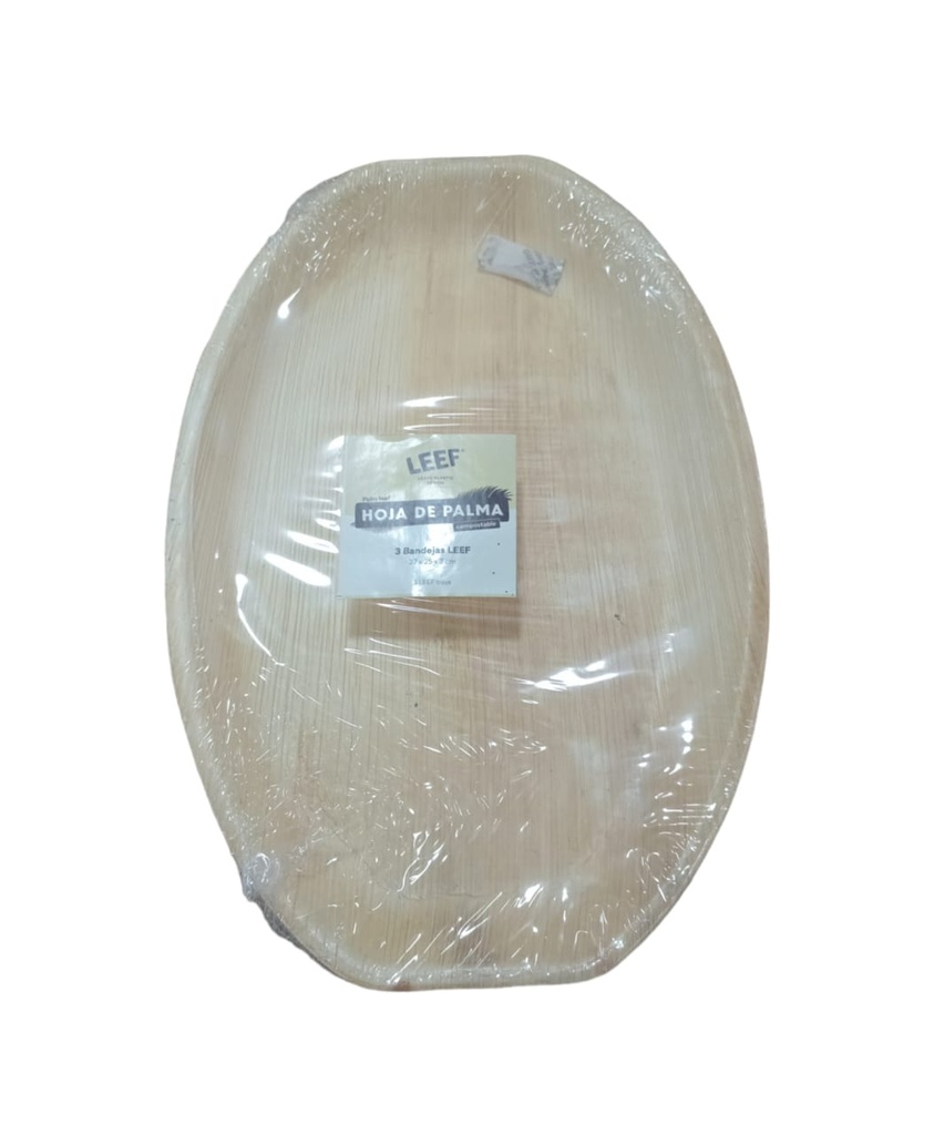 Bandeja LEEF hoja de palma 37x25x3