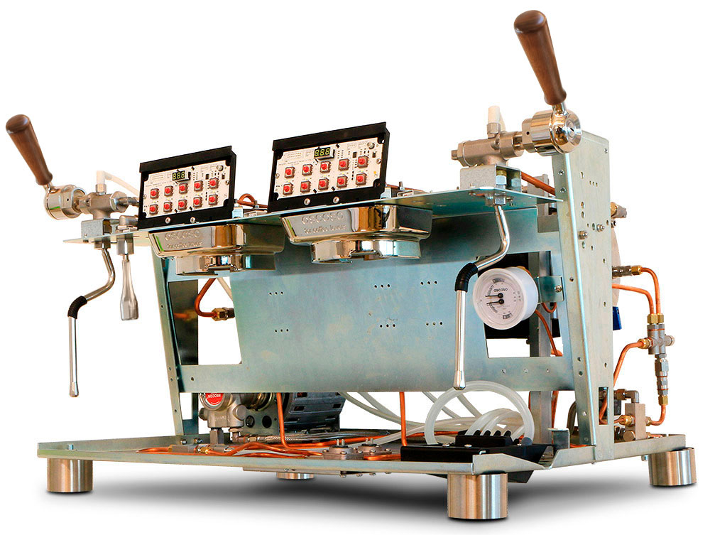 MÁQUINA DE CAFÉ ASCASO BARISTA T + 2GR BLANCA/MAD