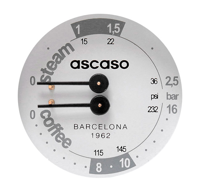 MÁQUINA DE CAFÉ ASCASO BARISTA T + 2GR BLANCA/MAD