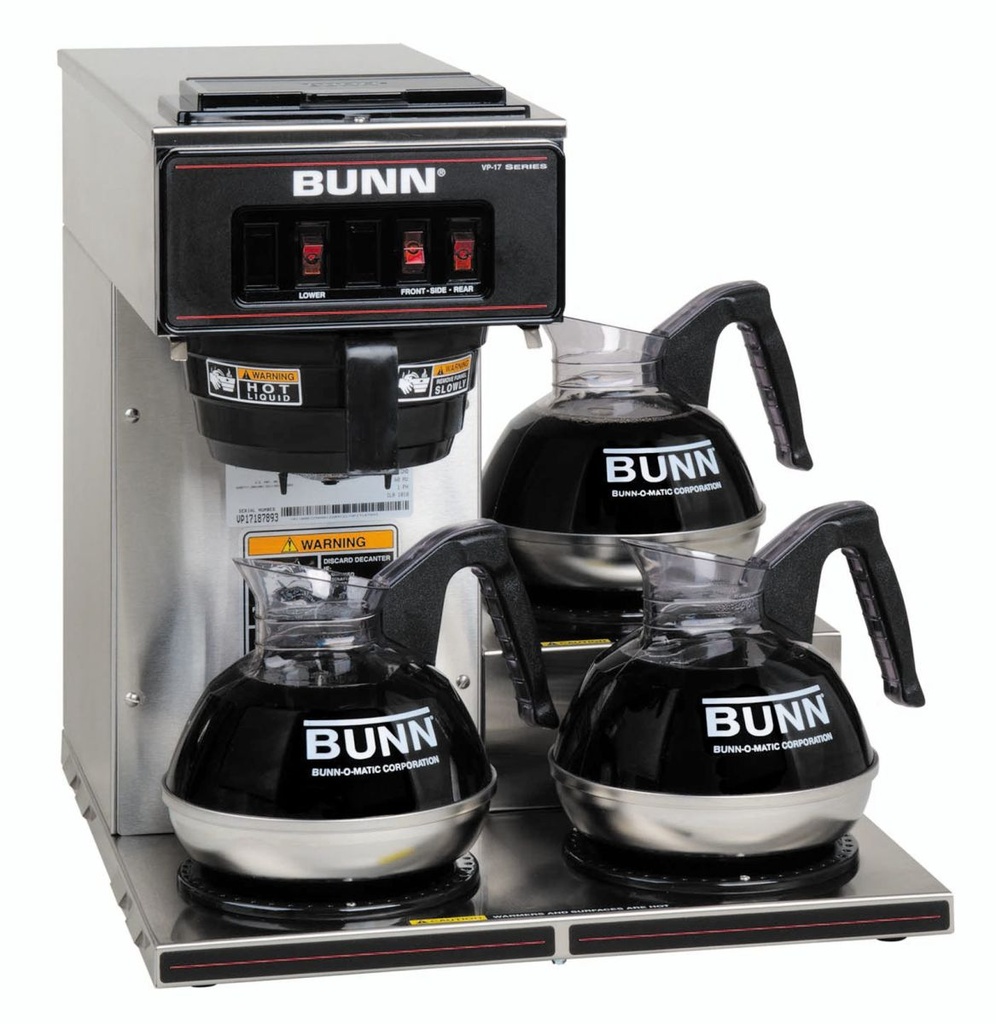 CAFETERA VP17-3 3L SST BUNN