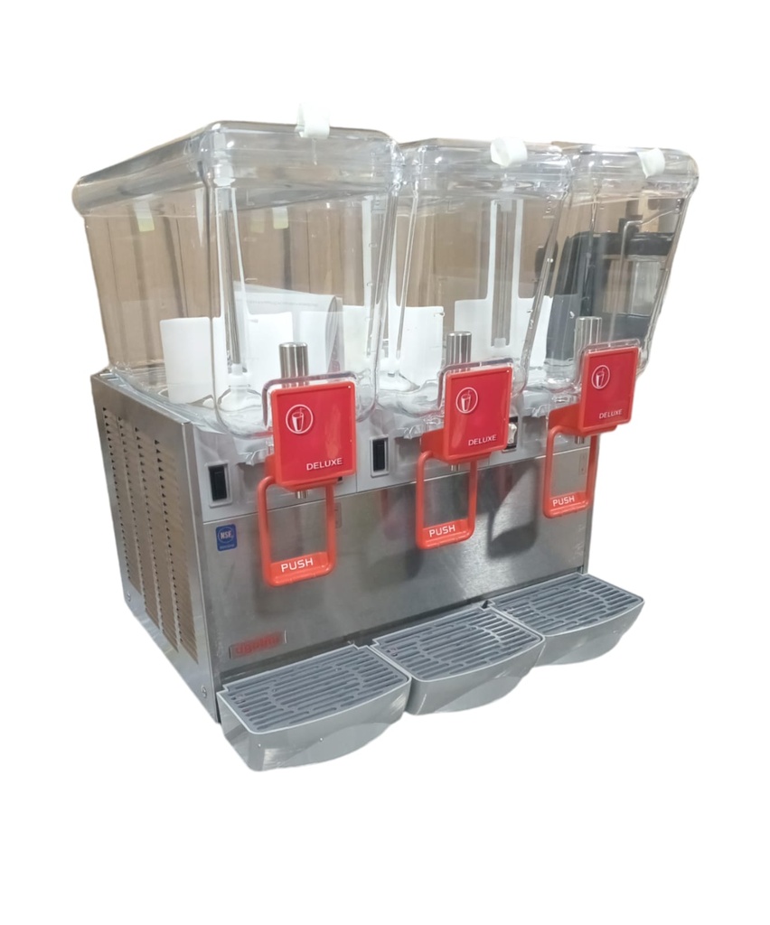 DISPENSADOR DE JUGOS  DELUXE 12 LITROS/3 TANQUES UGOLINI 