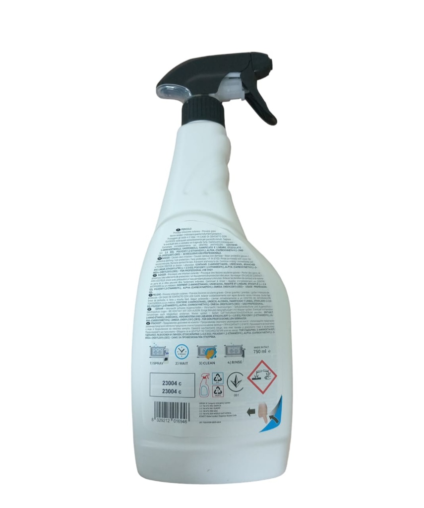 DETERGENTE SPRAY&RINSE 1 X 750ML UNOX