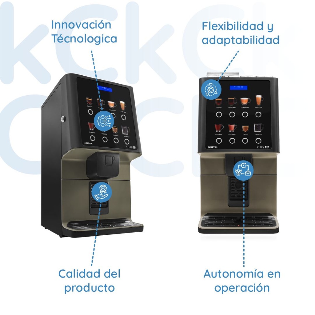 MAQUINA DE CAFÉ EXPRESSO AUTOMATICA VITRO S1  AZKOYEN