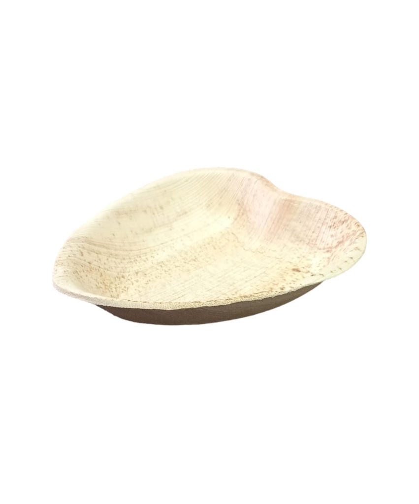 Bowl LEEF hoja de  palma  15x16.5x3 de corazon