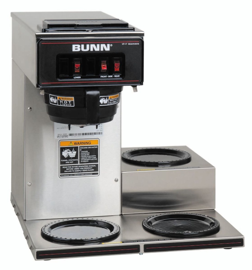 CAFETERA VP17-3 3L SST BUNN